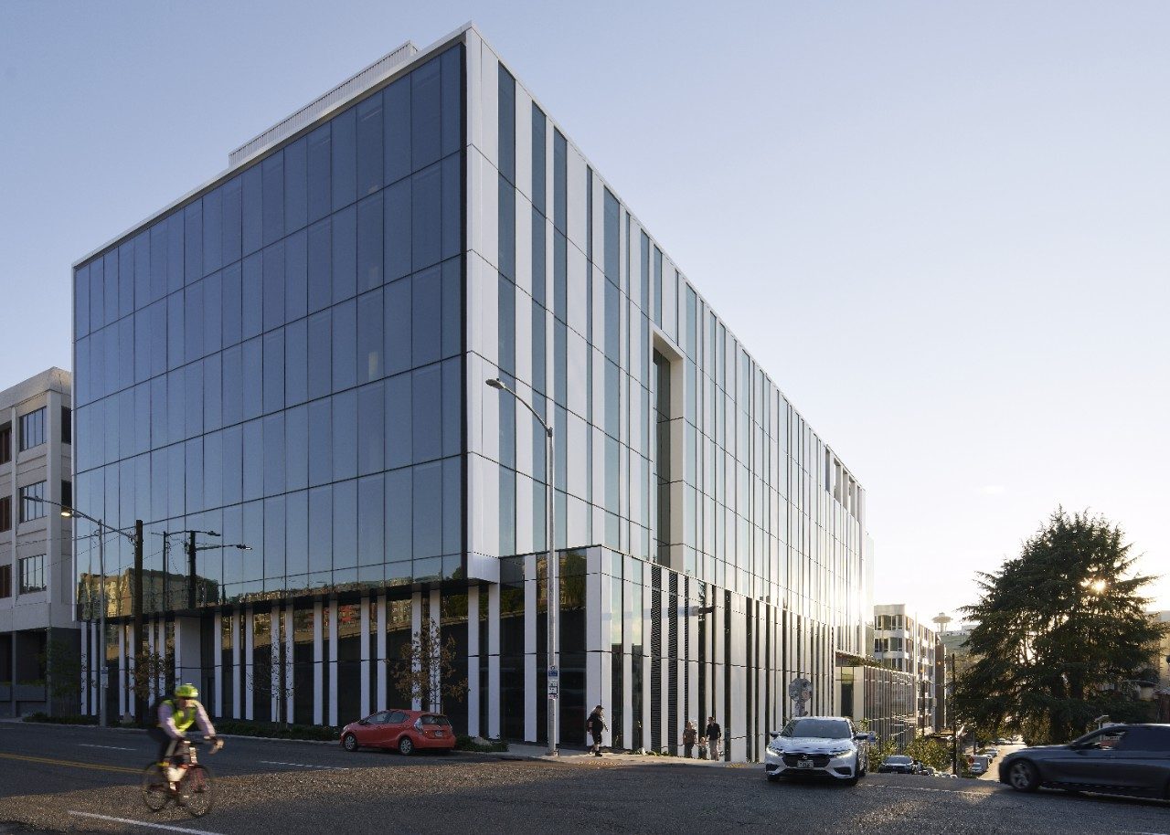 Office building in a downtown space